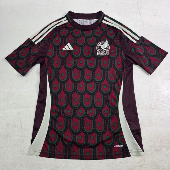 Adidas Mexico Copa America 2024 Home Soccer Football Jersey Youth Boys Sz‎ L EUC